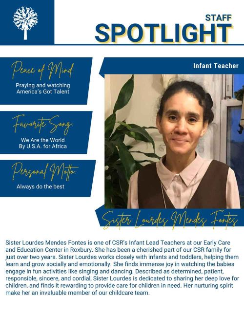 Staff Spotlight on Sister Lourdes
